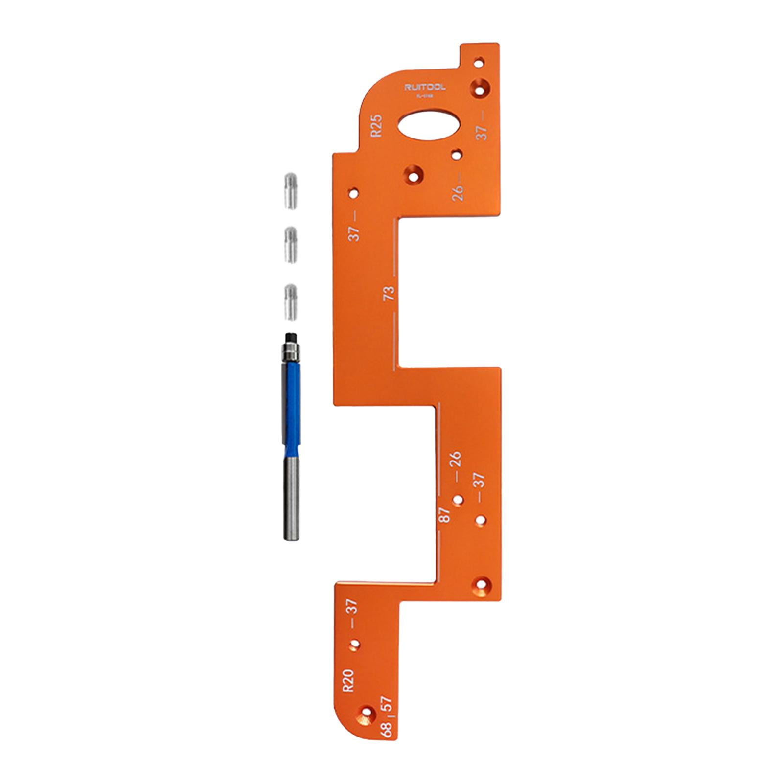 Magideal - Herramienta De Ranurado Sin Mango, Guía De Ranurado De Madera Profesional, Herramienta De Posicionamiento De Ranura, Herramienta De Carpintería Para G Naranja