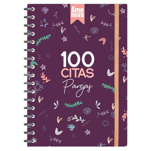 Agenda 100 citas Parejas diseño "PurpleLove"