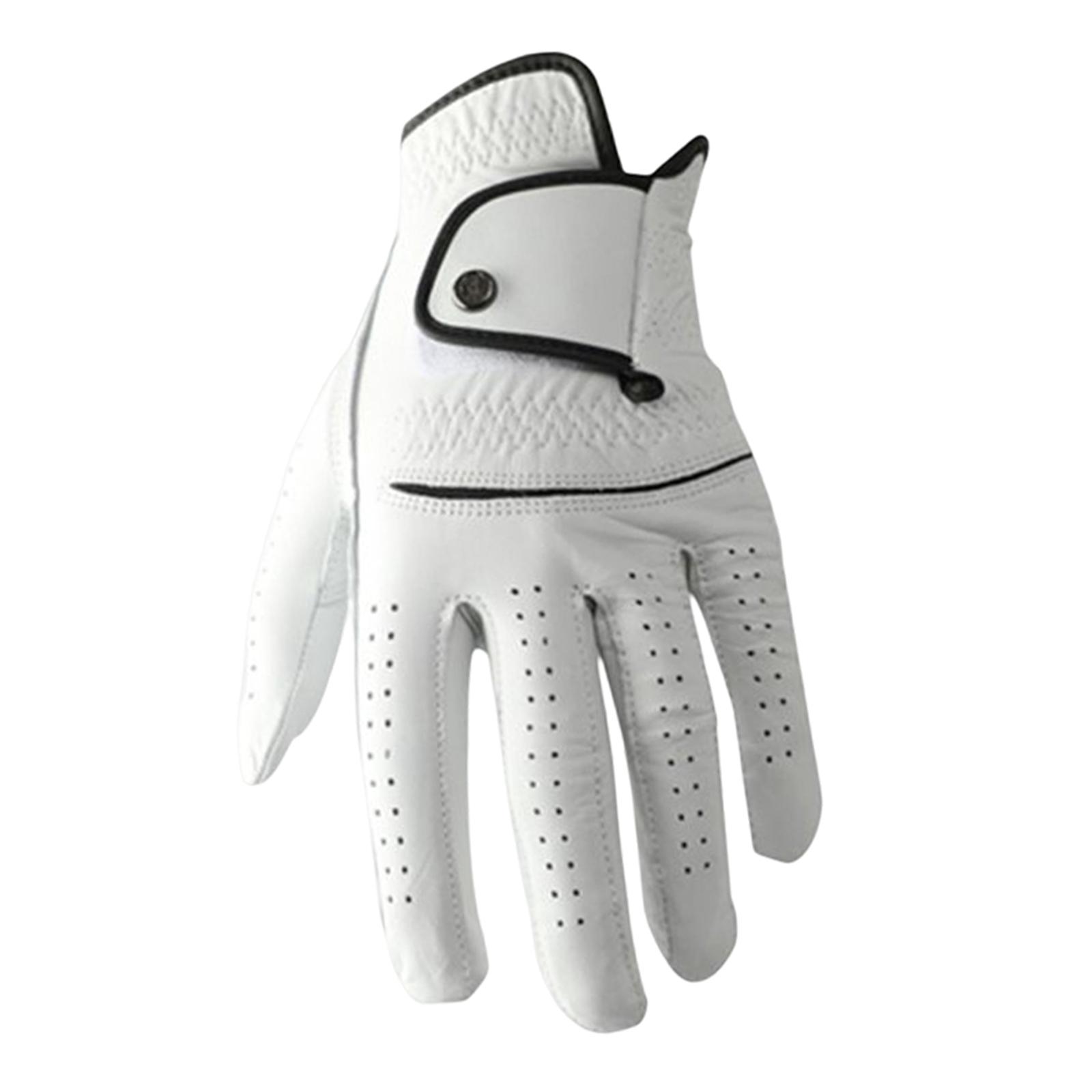 Magideal - Guante De Golf Para Hombre Para Mano Izquierda, Antideslizante, Ajustable, Elástico, Transpirable, Guantes De Golf, Regalo Para Golfista, Equipo De , 22