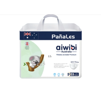 Pack X4 Pañales Aiwibi Ultra Suave P 128 Pañales
