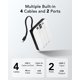 thumbnail image 2 of Power Bank VRURC de 10000 mAh, PD 20 W, 4 cables integrados, 2 of 8