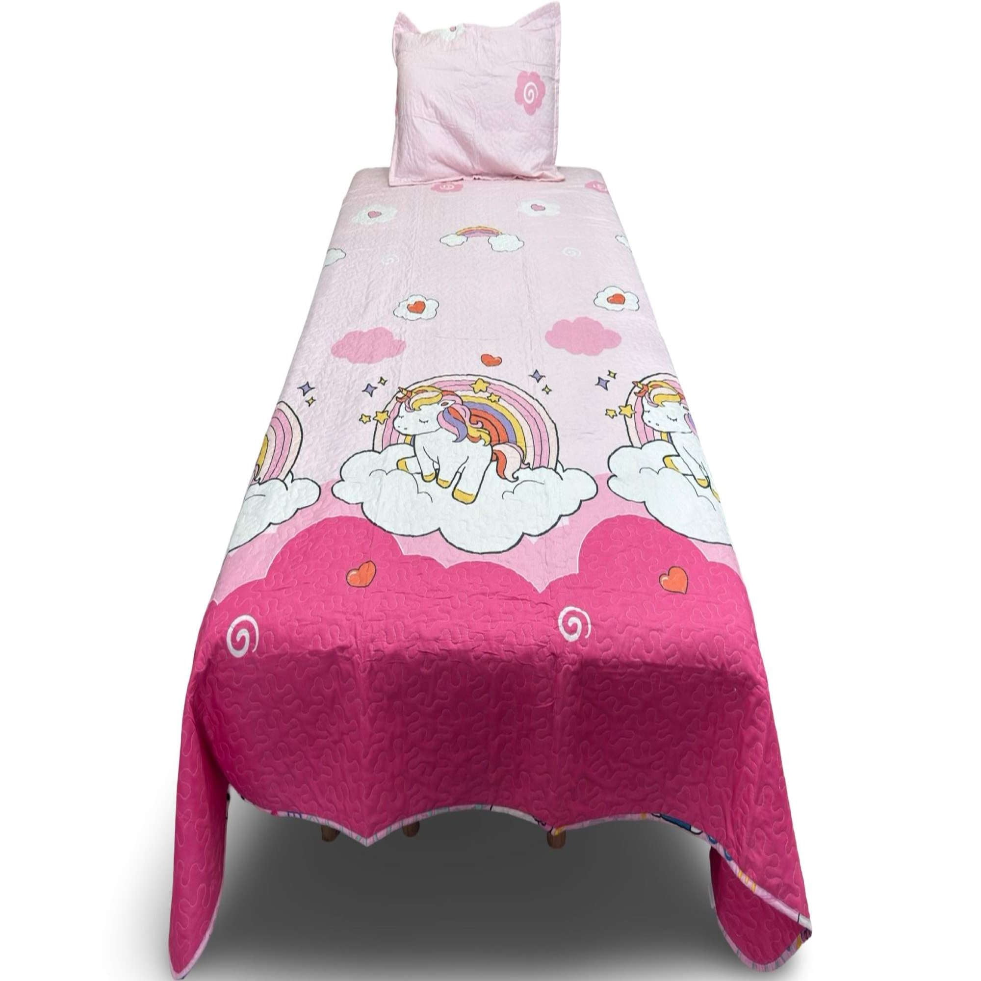 Todo Para El Hogar - Cubrecama Quilt Infantil Niña Mas Juegos Sabanas 5 Piezas