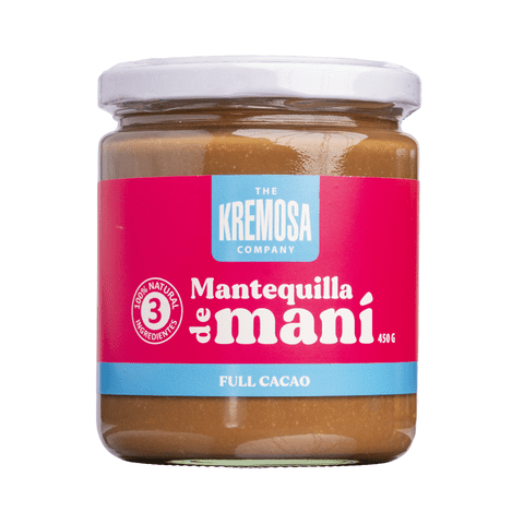 Kremosa - Mantequilla De Maní 100% Cacao 450G - Sin Azúcar Añadida