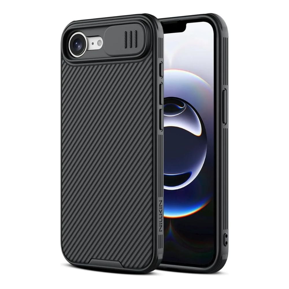 Carcasa Para Iphone 16e Nillkin Camshield Antigolpes Negro