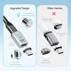 thumbnail image 3 of Adaptador magnético USB C HESKUL 240 W 40 Gbps 8 K 60 Hz Thunderbolt 3/4, 3 of 8