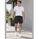 thumbnail image 3 of Short Deportivo Hombre 2 En 1 Con Calza Interior Gimnasio Negro, 3 of 4