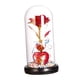 thumbnail image 1 of La Flor Artificial De La Cúpula De Cristal Ilumina El Regalo De La Flor Para La Fiesta De Cumpleaños De La Boda Lámpara Blanca, 1 of 3