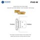 thumbnail image 4 of Bisagra para gabinete Hickory Hardware P143-W - superposición variable, inserción de 3/8 de pulgada,, 4 of 5