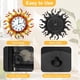 thumbnail image 4 of Reloj de Pared HERJIATK 51 cm Impermeable con Diseño de Sol, 4 of 8