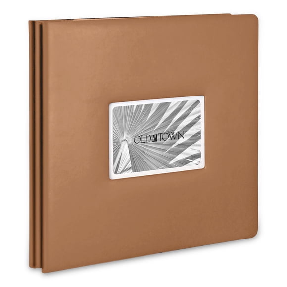 Álbum de fotos Old Town 12x12 Cuero compuesto Caramelo Expandible