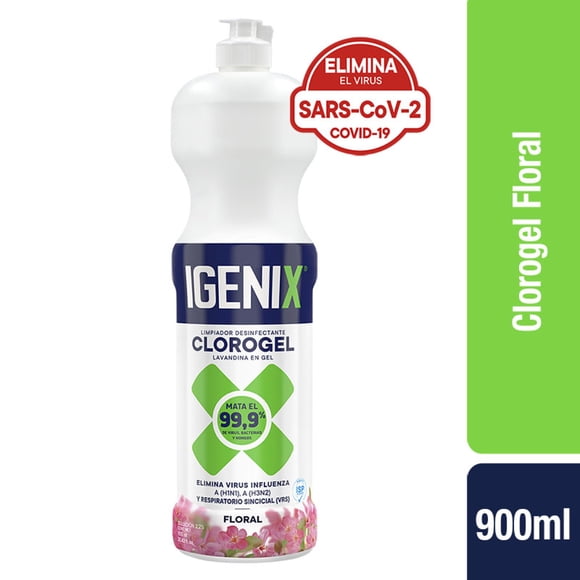Cloro Gel Floral Botella, 900 ml