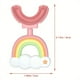 thumbnail image 1 of U-Shaped Kids Toothbrush With Soft Silicone Toothbrush Head, Manual Training Toothbrush, 360° Oral Teeth Cleaning Design For Infant And Toddler (Pink), 1 of 2