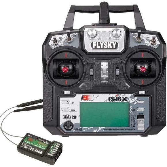Transmisor RC Flysky FS-i6x 6-10 CH 2.4 GHz con receptor FS-iA6B