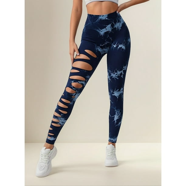 Leggings Mujer Deportivos Tie Dye Para Yoga