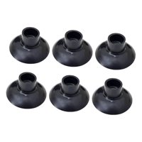 Magideal - Tapas Para Piernas De Trampolín Protector De Piernas Ventosa Reemplazo De Goma Amortiguación Más Fuerte Cubiertas De Tubos De Cama De Resorte Para Mue 6 Piezas