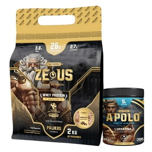 Palikos Fitness - 100% Whey Protein Zeus 2Kg Doypack Chocolate +Creatina Apolo 300G