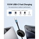 thumbnail image 2 of Cable USB C a USB C Baseus de 100 W retráctil y 3.3 pies para iPhone, 2 of 7