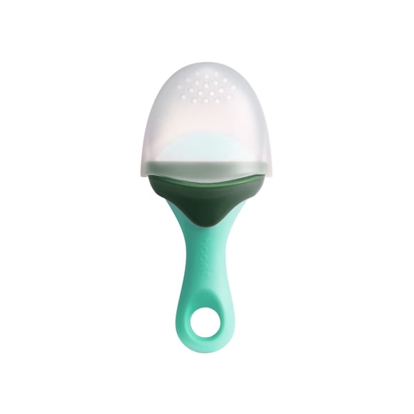 Alimentador de frutas de silicona para bebé Boon Pulp, verde/menta, 1 pieza