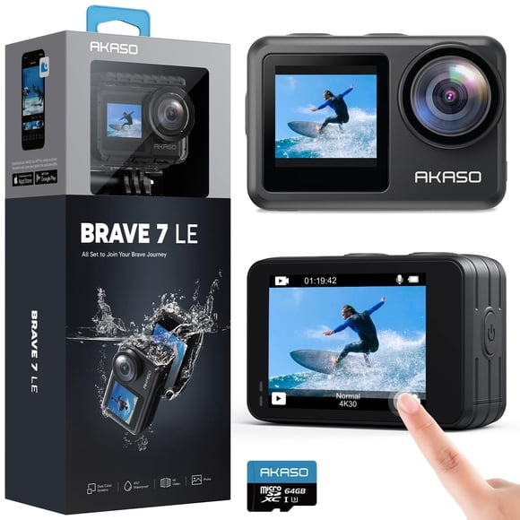 Cámara De Acción Brave 7 Le 4k 30 Fps 20 Mp Resistente Al Agua 40 M