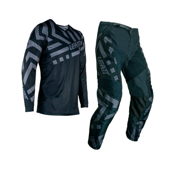 Kit Leatt Moto 3.5 Jersey Con Pantalón Stealth