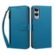 thumbnail image 1 of Funda Tipo Billetera para samsung galaxy S25 Edge con Soporte y Bolsillo con Cierre Azul, 1 of 1