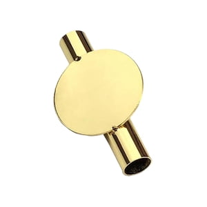 Bothyi - Soporte De Decoración De Pared De Tubo De Flores Montado En La Pared Para Hogar, Jardín, Oficina, Redondo Dorado