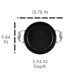 thumbnail image 3 of Cazuela Vasconia 3,5 L antiadherente de aluminio negro, 3 of 7
