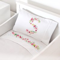 Tuyo Print - Juego De Sábanas Cuna Letras Vintage S