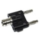 thumbnail image 1 of Adaptador BNC Conector Hembra Doble Conector Tipo Banana Conector Macho, 1 of 3
