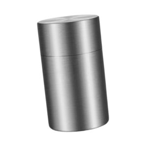 Magideal - Bote De Latas De Té, Bote De Café, Contenedor De Almacenamiento De Granos De Café De Acero Inoxidable, Bote De Té Suelto De Nueces Multiusos De Doble S