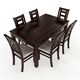 thumbnail image 2 of Juego de Comedor Sevilla 6 Sillas Chocolate Mesa Rectangular Madera, 2 of 4