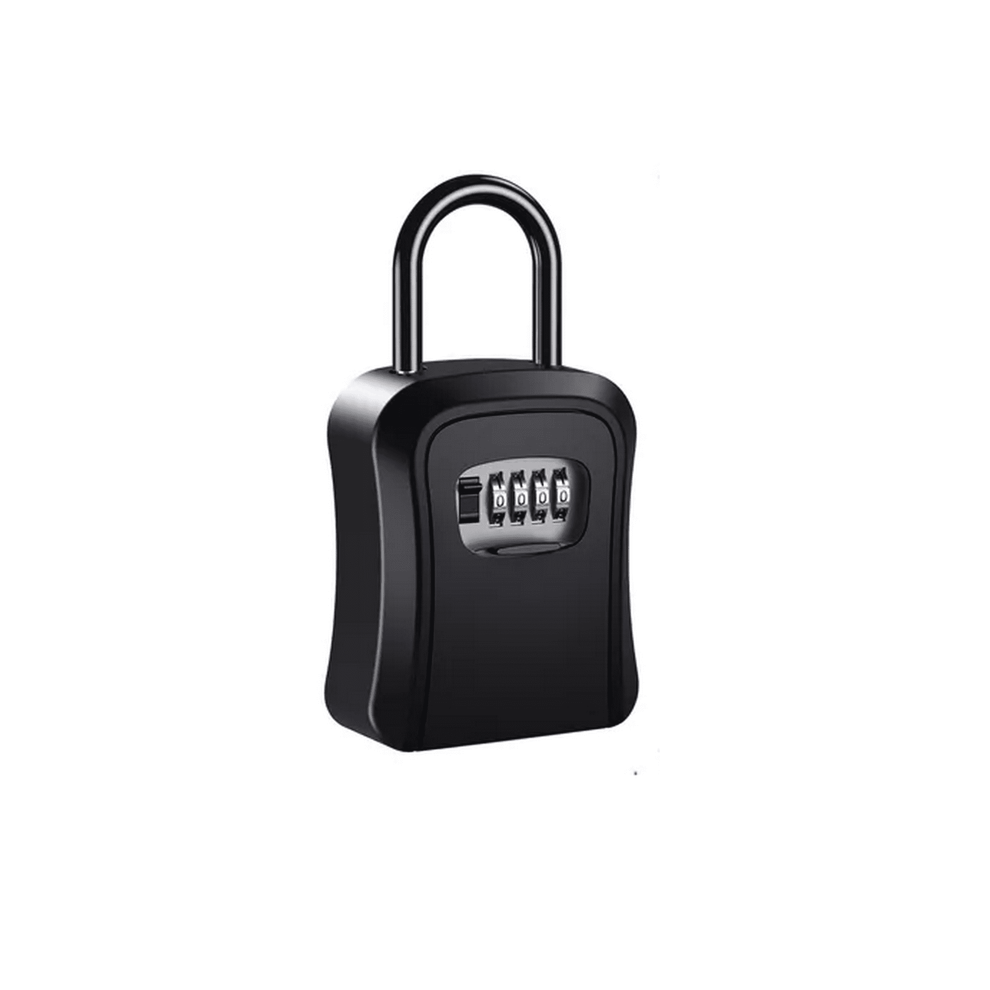 Genérico - Caja Seguridad Porta Llave Candado Clave Color Negro