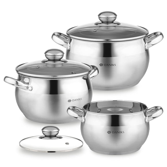 Set de Cocina Daniks Classic de 6 Piezas en Acero Inoxidable