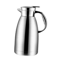 Magideal - Jarra De Aislamiento Con Aislamiento Con Aislamiento De Café De Acero Inoxidable, Tetera De Aspiración De Doble Pared Con Tapa Para Té, Café,