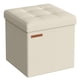 thumbnail image 1 of Storage Ottoman SONGMICS - Reposapiés plegable (30 x 30 x 30 cm), color blanco, 1 of 6
