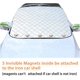 thumbnail image 4 of Cubierta de nieve para parabrisas de coche, cubierta de invierno para parabrisas de 4 capas de grosor, protector de nieve con cubierta para espejo lateral e imanes para protección contra la nieve, el, 4 of 7