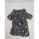 thumbnail image 1 of Guayabera mascota negra flores talla XL, 1 of 2