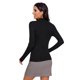 thumbnail image 3 of Top de Punto Acanalado con Cuello Simulado negro XL, 3 of 4