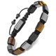 thumbnail image 1 of Pulsera RTZN Ojo de Tigre/Obsidiana/Hematita 17-22 cm, 1 of 8
