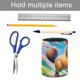 thumbnail image 5 of Capibara-theme Cylinder Pen Holder Pencil Organizer with Flannel Lining PVC Leather Material Cardboard Base for study work 10*8CM, 5 of 6