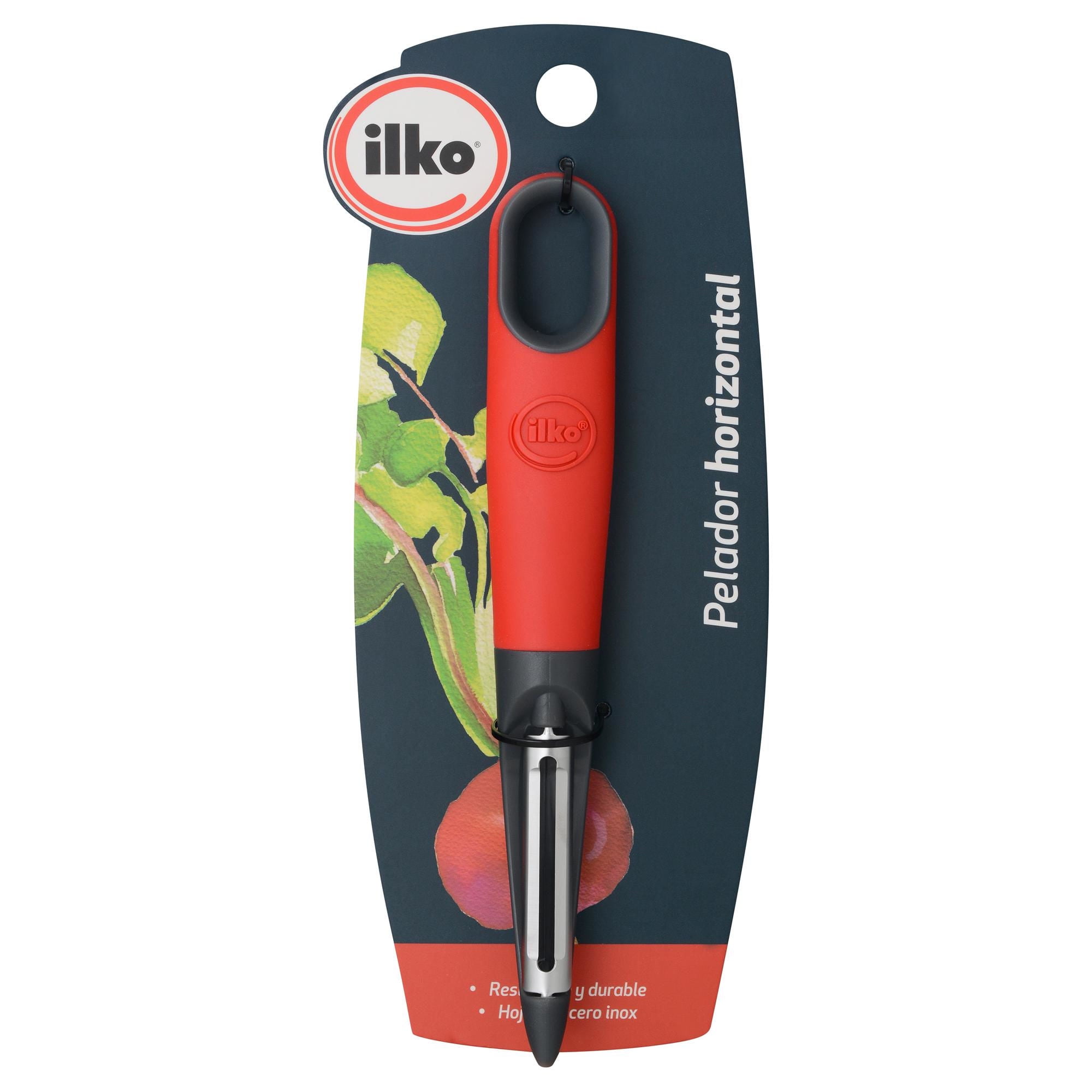 Pelador De Frutas Y Verduras Horizontal New Line 1 Pieza Tpr - Pp Rojo - Gris Ilko