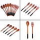 thumbnail image 4 of Xiao Hua Juego de Cuchara y Tenedor de Madera, Juego de Vajilla de Madera, Reutilizable, Cuchara * 5, Tenedor * 5 (Cuerda Negra, Juego de 10 Piezas), 4 of 4