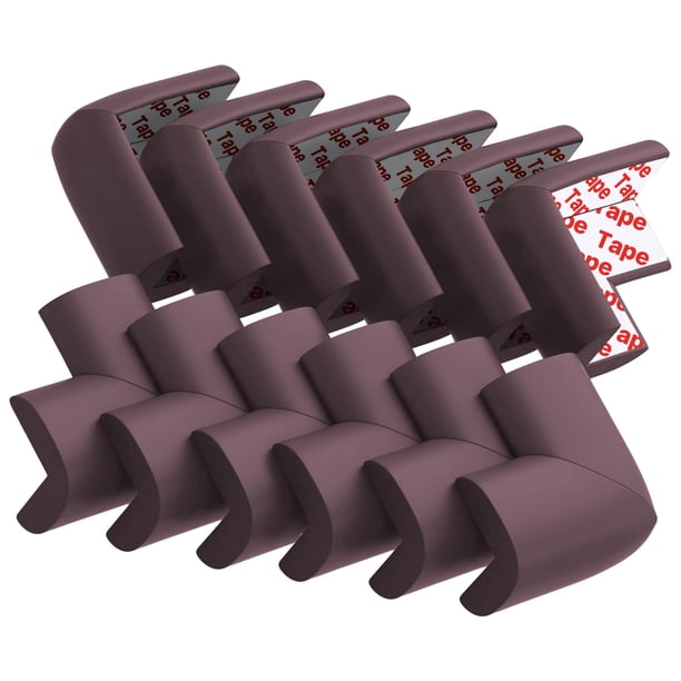 Protectores de Esquinas para Muebles USfloatwishes Paquete de 12 en Color Marrón Suaves