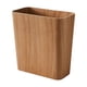 thumbnail image 5 of Canasta de basura portátil de basura de basura de basura estrecha, papel de basura rústica, lata de basura abierta de madera para lavar la ropa, baño marrón claro, 5 of 5