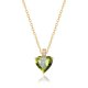 thumbnail image 1 of Collar MIDDLUX Corazón de Peridoto 41 cm + 5 cm Acabado en Oro 18k, 1 of 9