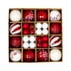 thumbnail image 4 of 44x Bolas De Navidad Adornos árbol De Navidad Decoración Colgante Para Cumpleaños Rojo Y Blanco, 4 of 5
