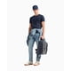 thumbnail image 3 of Camiseta Básica de Algodón Pima Armani Exchange para Hombre - Azul Marino, 3 of 5