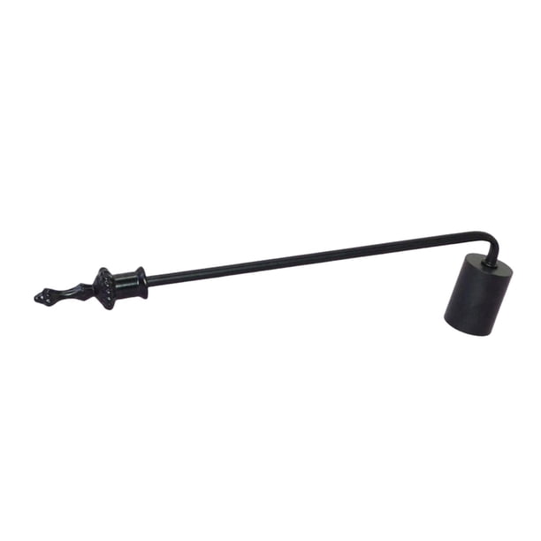 Apagavelas De Metal Con Mango Largo, Extintor De Mecha Para Velas De Té, Velas En Frasco, Color Negro