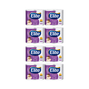 Pack 32 Rollos Papel Higiénico Elite 50 Mts Doble Hoja Ultra Suave