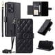 thumbnail image 5 of Funda tipo billetera FOXDOCK para Xiaomi Redmi Note 12 Turbo 5G – Tapa abatible con correa para mujer, 5 of 5